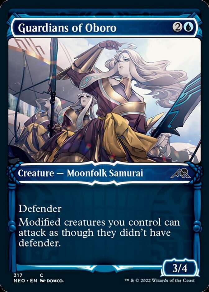 Guardians of Oboro (Showcase Samurai) [Kamigawa: Neon Dynasty] | Card Merchant Takapuna