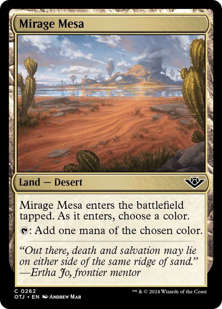 Mirage Mesa [Outlaws of Thunder Junction] | Card Merchant Takapuna