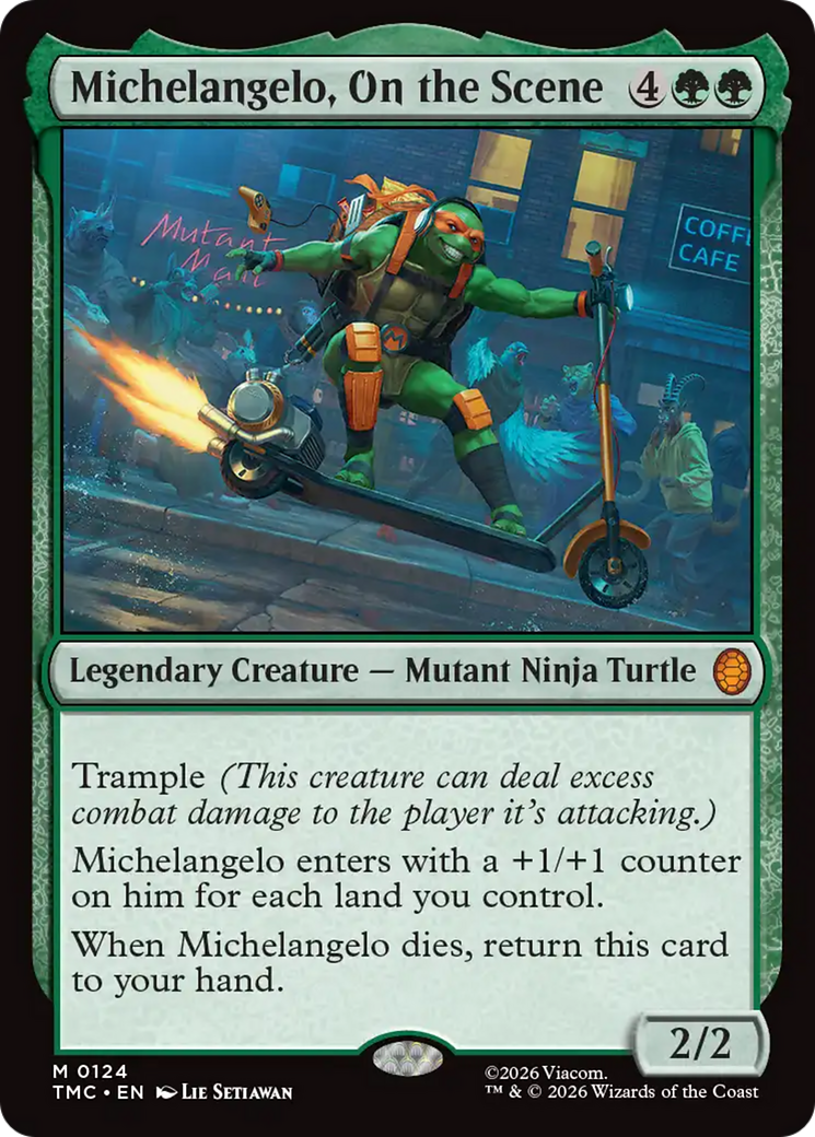 Michelangelo, On the Scene [Teenage Mutant Ninja Turtles Commander] | Card Merchant Takapuna