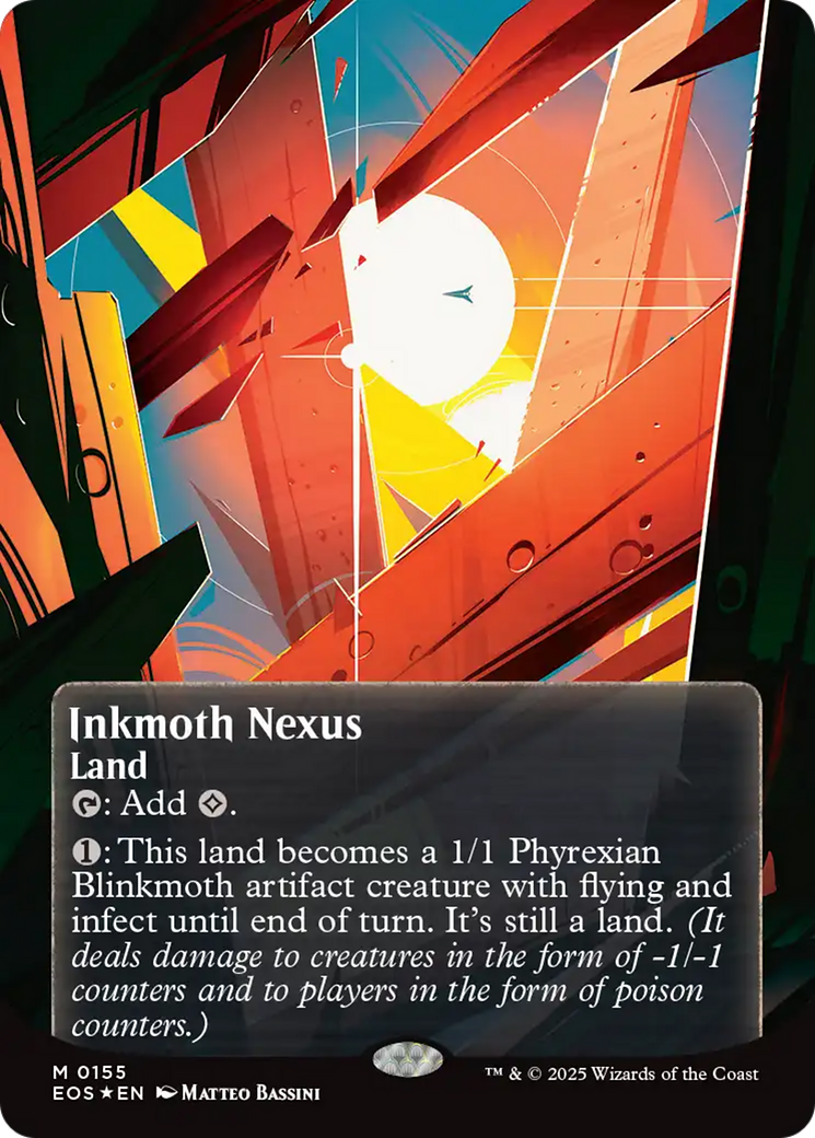 Inkmoth Nexus (0155) (Borderless) (Galaxy Foil) [Edge of Eternities: Stellar Sights] | Card Merchant Takapuna