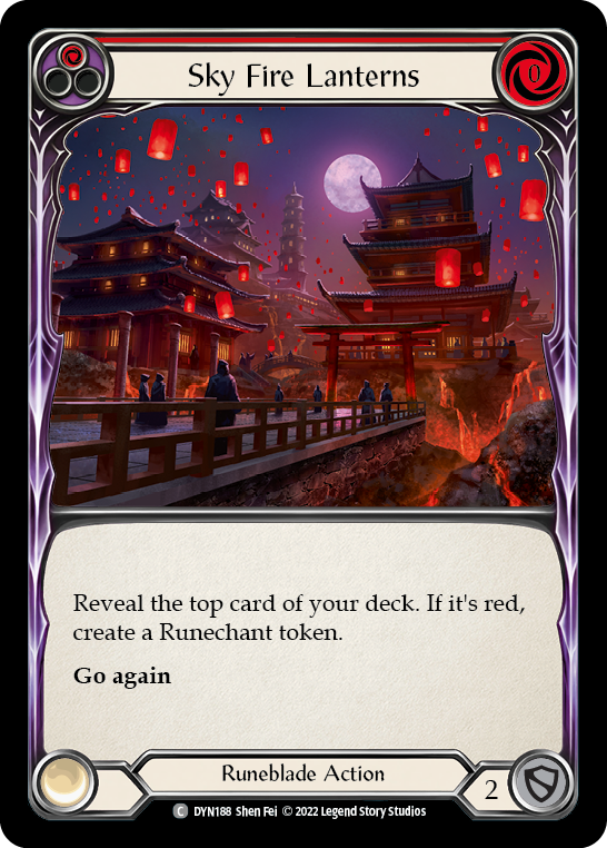 Sky Fire Lanterns (Red) [DYN188] (Dynasty) | Card Merchant Takapuna
