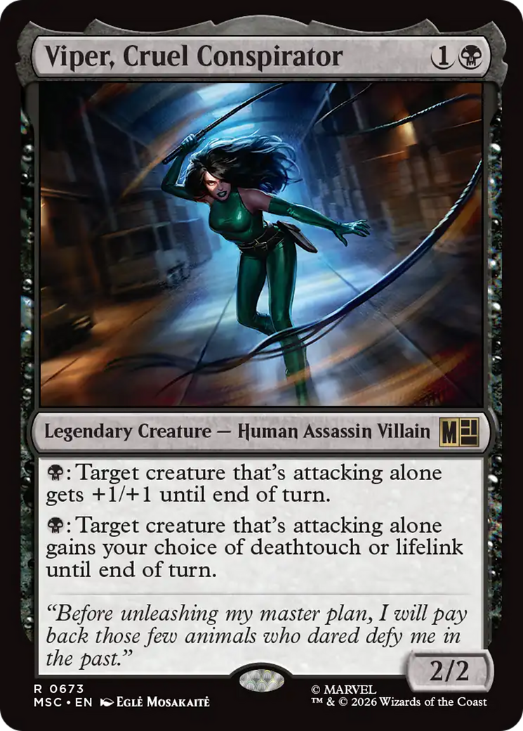 Viper, Cruel Conspirator [Marvel Super Heroes Commander] | Card Merchant Takapuna