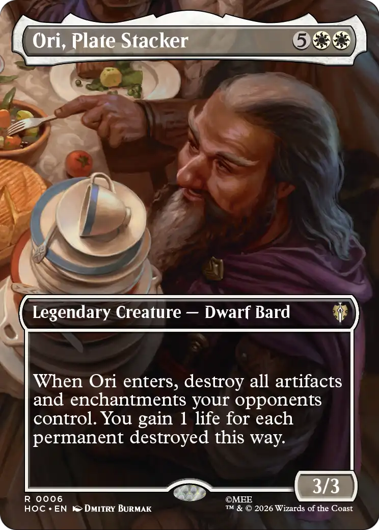Ori, Plate Stacker (Borderless) [The Hobbit: Eternal-Legal] | Card Merchant Takapuna