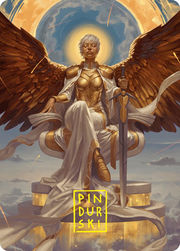 Herald of Eternal Dawn Art Card (27/54) (Gold-Stamped Signature) [Foundations Art Series] | Card Merchant Takapuna