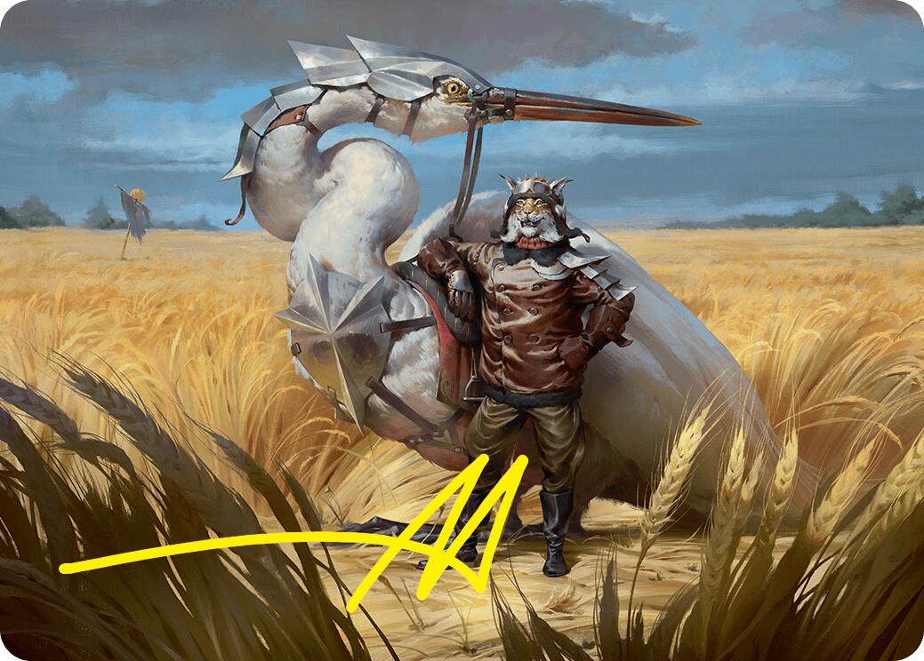 Skyknight Squire Art Card (4/54) (Gold-Stamped Signature) [Foundations Art Series] | Card Merchant Takapuna