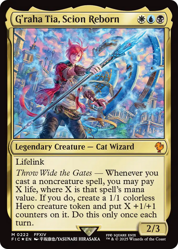 G'raha Tia, Scion Reborn (Surge Foil) [FINAL FANTASY Commander] | Card Merchant Takapuna