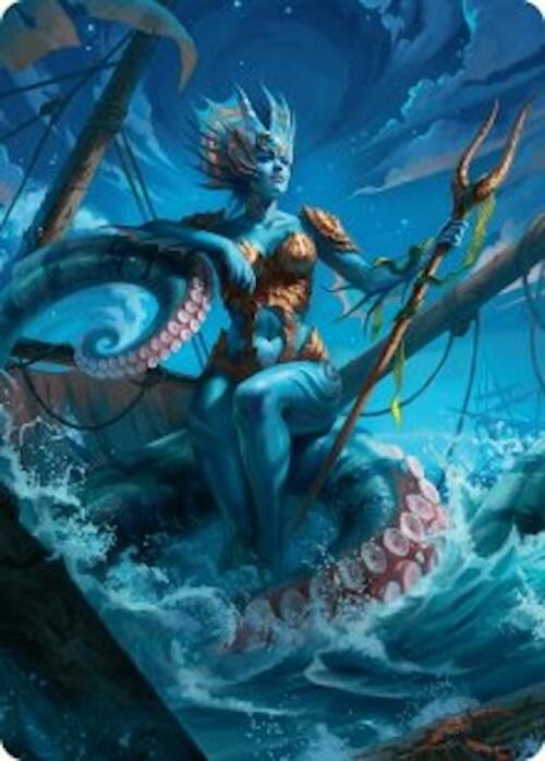 Kiora, the Rising Tide Art Card (30/54) [Foundations Art Series] | Card Merchant Takapuna