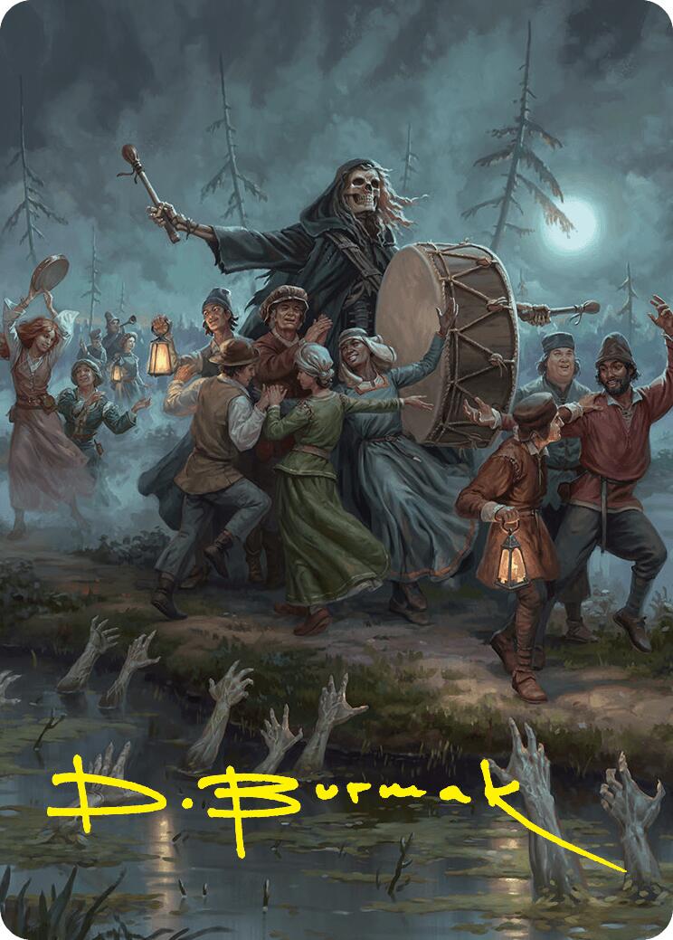 Blasphemous Edict Art Card (35/54) (Gold-Stamped Signature) [Foundations Art Series] | Card Merchant Takapuna