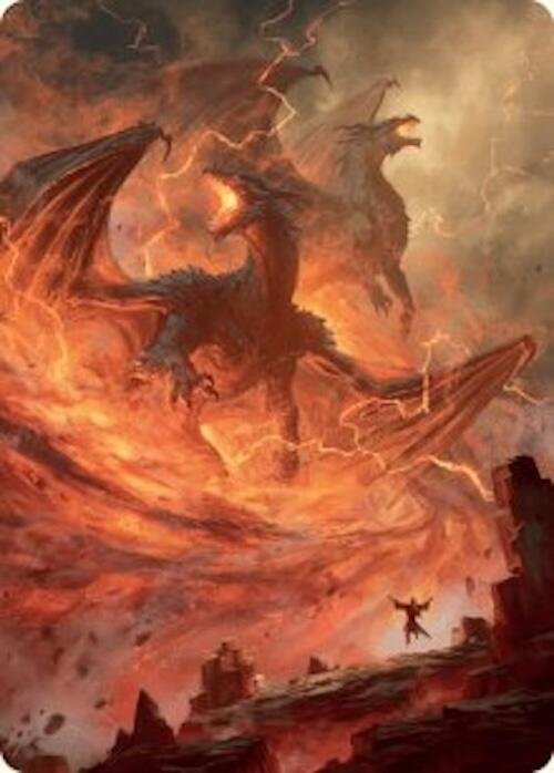 Rite of the Dragoncaller Art Card (38/54) [Foundations Art Series] | Card Merchant Takapuna