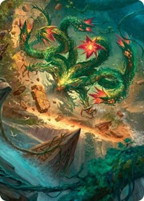 Mossborn Hydra Art Card (42/54) [Foundations Art Series] | Card Merchant Takapuna