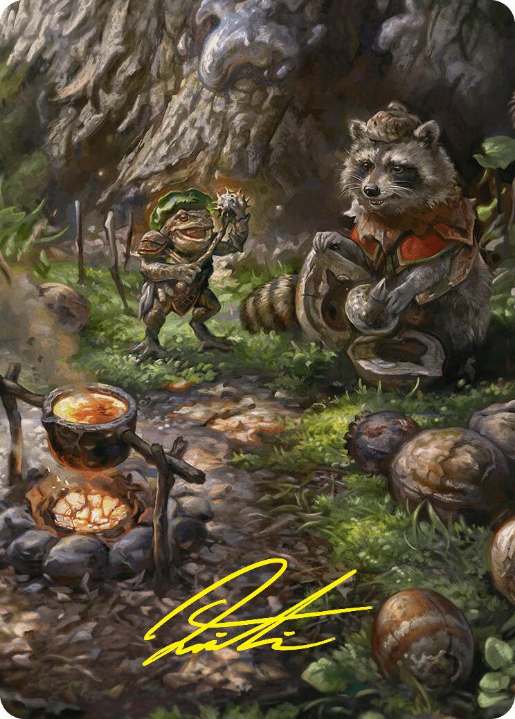 Sylvan Scavenging Art Card (46/54) (Gold-Stamped Signature) [Foundations Art Series] | Card Merchant Takapuna