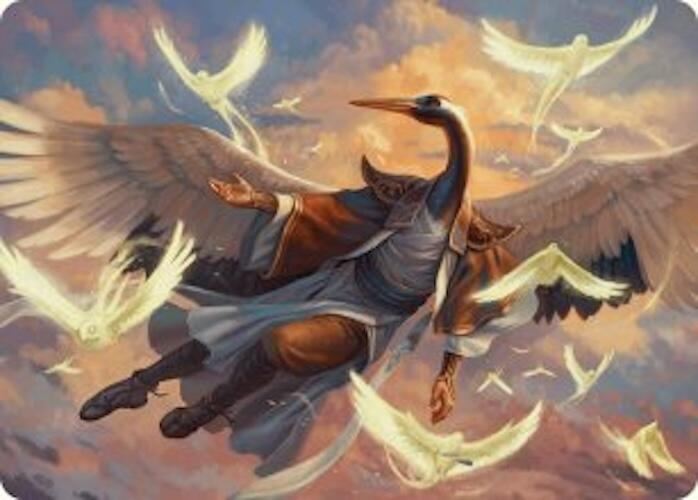 Kykar, Zephyr Awakener Art Card (16/54) [Foundations Art Series] | Card Merchant Takapuna