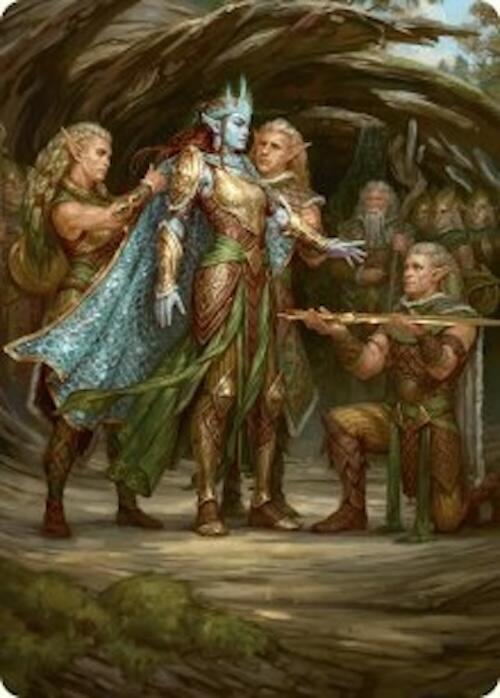 Lathril, Blade of the Elves Art Card (48/54) [Foundations Art Series] | Card Merchant Takapuna