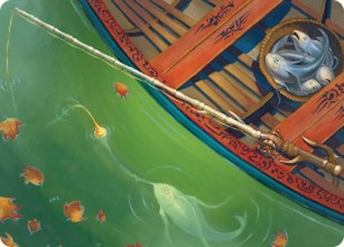 Fishing Pole Art Card (18/54) [Foundations Art Series] | Card Merchant Takapuna