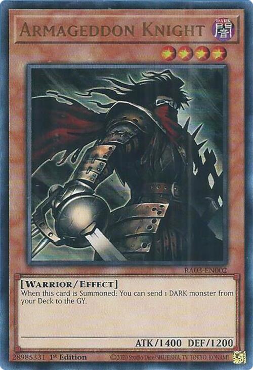 Armageddon Knight (UR) [RA03-EN002] Ultra Rare | Card Merchant Takapuna