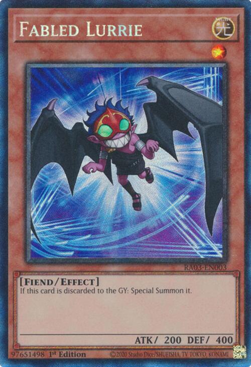 Fabled Lurrie (CR) [RA03-EN003] Prismatic Collector's Rare | Card Merchant Takapuna