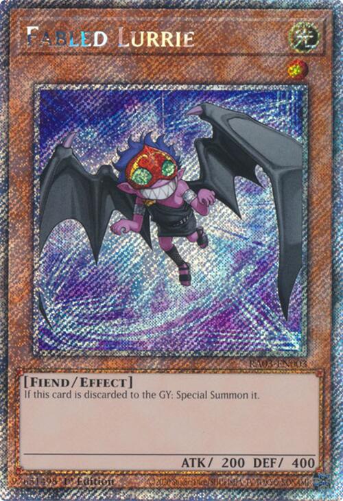 Fabled Lurrie (Platinum Secret Rare) [RA03-EN003] Platinum Secret Rare | Card Merchant Takapuna
