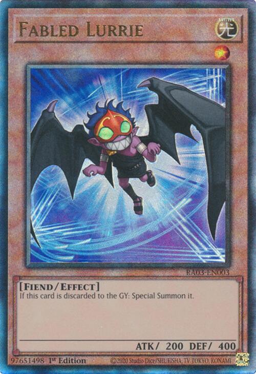 Fabled Lurrie (UTR) [RA03-EN003] Prismatic Ultimate Rare | Card Merchant Takapuna