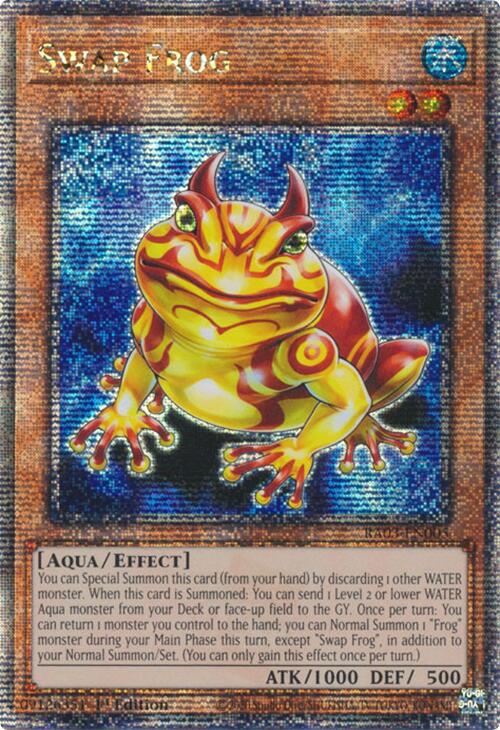 Swap Frog (Quarter Century Secret Rare) [RA03-EN005] Quarter Century Secret Rare | Card Merchant Takapuna