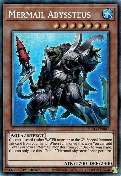 Mermail Abyssteus (CR) [RA03-EN007] Prismatic Collector's Rare | Card Merchant Takapuna