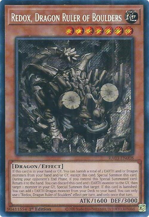Redox, Dragon Ruler of Boulders (Secret Rare) [RA03-EN008] Secret Rare | Card Merchant Takapuna