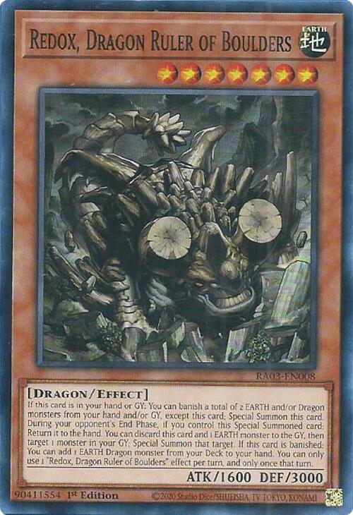 Redox, Dragon Ruler of Boulders [RA03-EN008] Super Rare | Card Merchant Takapuna