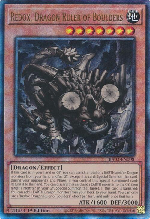 Redox, Dragon Ruler of Boulders (UTR) [RA03-EN008] Prismatic Ultimate Rare | Card Merchant Takapuna
