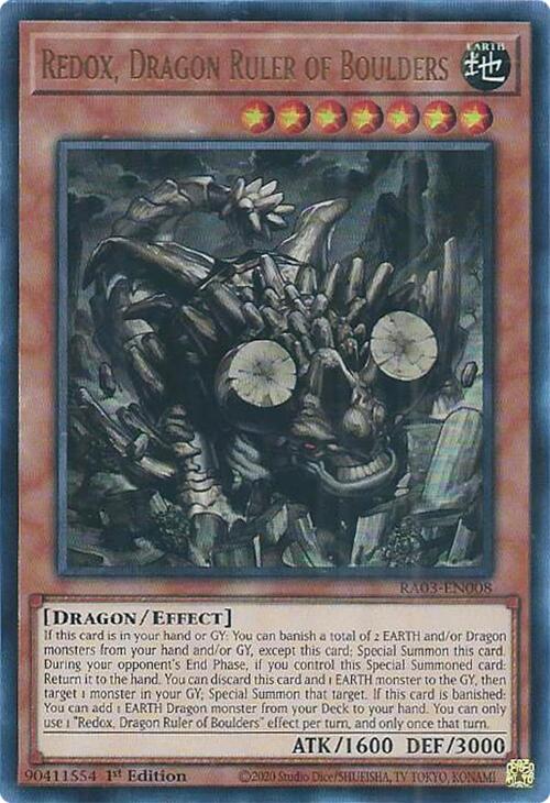 Redox, Dragon Ruler of Boulders (UR) [RA03-EN008] Ultra Rare | Card Merchant Takapuna