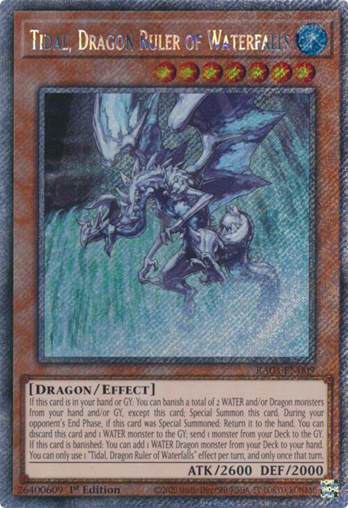 Tidal, Dragon Ruler of Waterfalls (Platinum Secret Rare) [RA03-EN009] Platinum Secret Rare | Card Merchant Takapuna