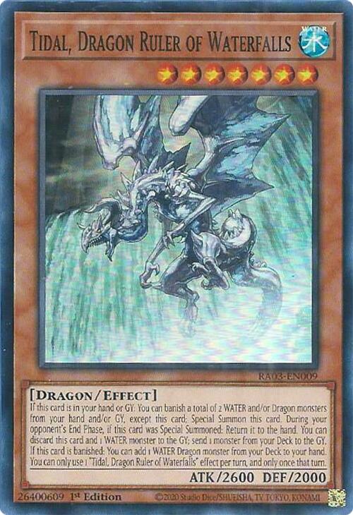 Tidal, Dragon Ruler of Waterfalls [RA03-EN009] Super Rare | Card Merchant Takapuna