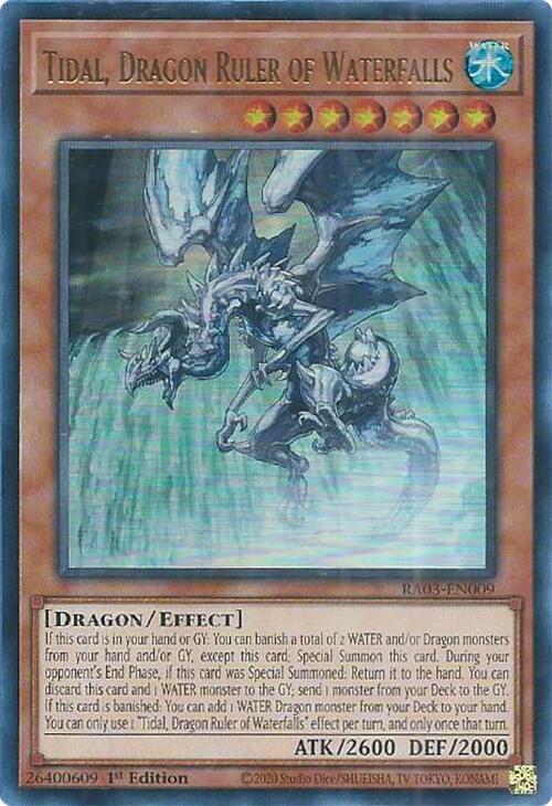 Tidal, Dragon Ruler of Waterfalls (UR) [RA03-EN009] Ultra Rare | Card Merchant Takapuna
