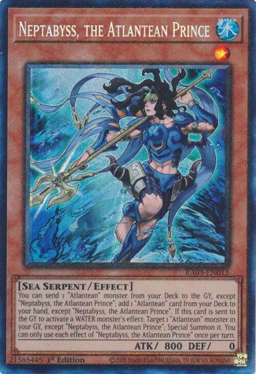 Neptabyss, the Atlantean Prince (CR) [RA03-EN013] Prismatic Collector's Rare | Card Merchant Takapuna
