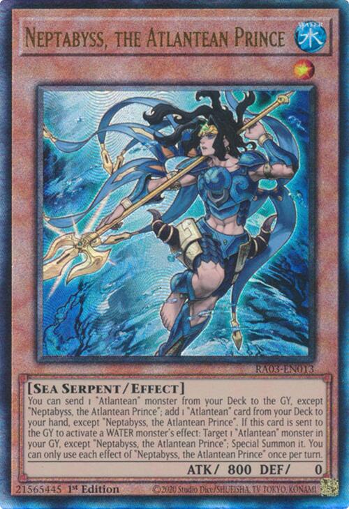 Neptabyss, the Atlantean Prince (UTR) [RA03-EN013] Prismatic Ultimate Rare | Card Merchant Takapuna