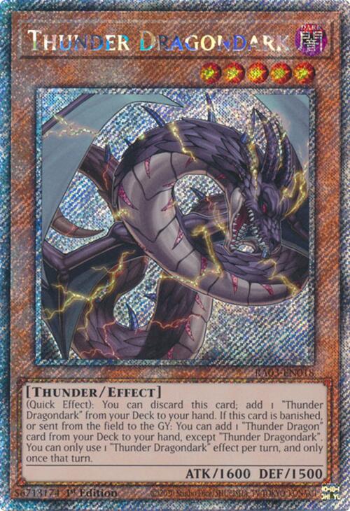 Thunder Dragondark (Platinum Secret Rare) [RA03-EN018] Platinum Secret Rare | Card Merchant Takapuna