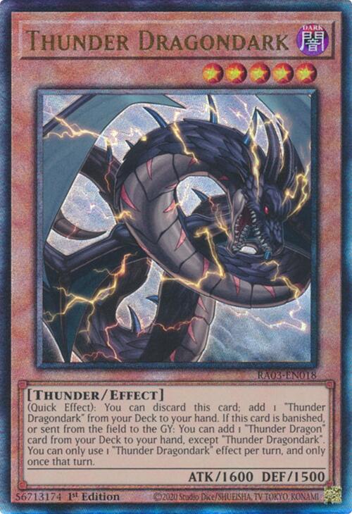 Thunder Dragondark (UTR) [RA03-EN018] Prismatic Ultimate Rare | Card Merchant Takapuna