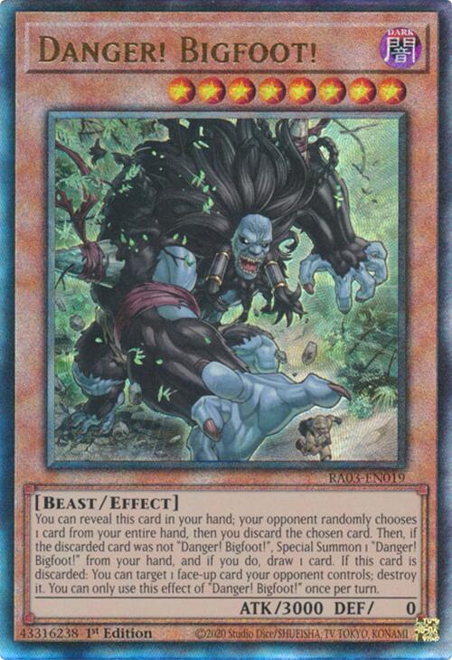 Danger! Bigfoot! (UTR) [RA03-EN019] Prismatic Ultimate Rare | Card Merchant Takapuna