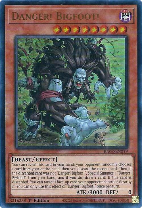 Danger! Bigfoot! (UR) [RA03-EN019] Ultra Rare | Card Merchant Takapuna