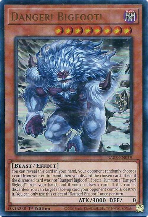 Danger! Bigfoot! (Alternate Art) (UR) [RA03-EN019] Ultra Rare | Card Merchant Takapuna