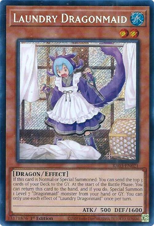 Laundry Dragonmaid (Secret Rare) [RA03-EN021] Secret Rare | Card Merchant Takapuna