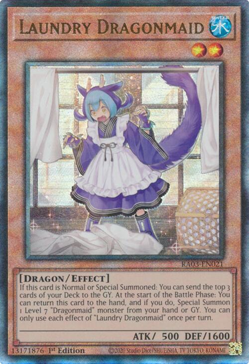 Laundry Dragonmaid (UTR) [RA03-EN021] Prismatic Ultimate Rare | Card Merchant Takapuna