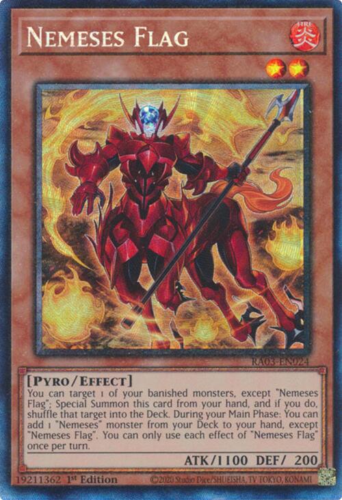 Nemeses Flag (CR) [RA03-EN024] Prismatic Collector's Rare | Card Merchant Takapuna