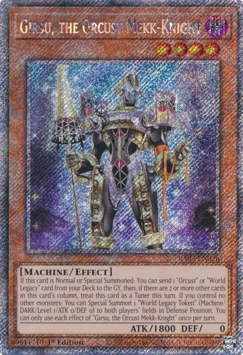 Girsu, the Orcust Mekk-Knight (Platinum Secret Rare) [RA03-EN026] Platinum Secret Rare | Card Merchant Takapuna