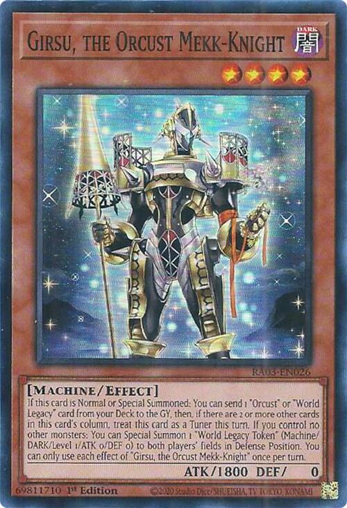 Girsu, the Orcust Mekk-Knight [RA03-EN026] Super Rare | Card Merchant Takapuna