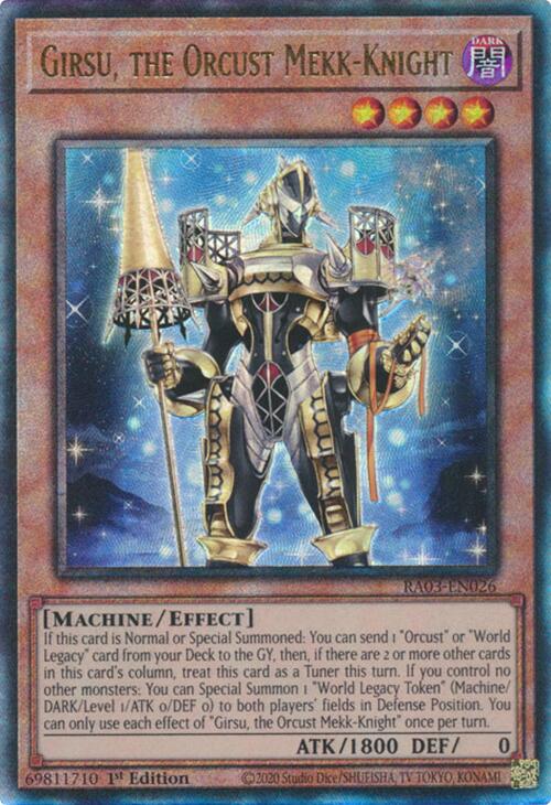 Girsu, the Orcust Mekk-Knight (UTR) [RA03-EN026] Prismatic Ultimate Rare | Card Merchant Takapuna