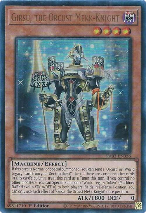 Girsu, the Orcust Mekk-Knight (UR) [RA03-EN026] Ultra Rare | Card Merchant Takapuna