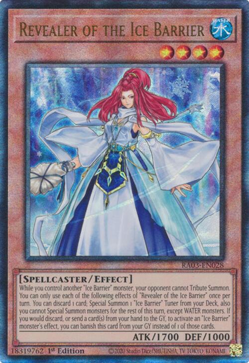 Revealer of the Ice Barrier (UTR) [RA03-EN028] Prismatic Ultimate Rare | Card Merchant Takapuna