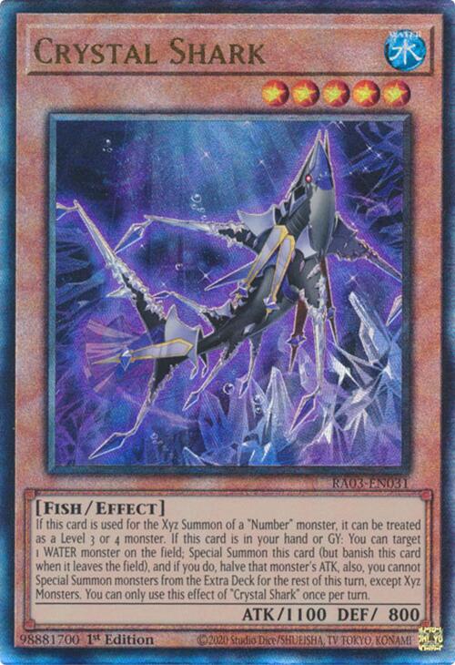 Crystal Shark (UTR) [RA03-EN031] Prismatic Ultimate Rare | Card Merchant Takapuna