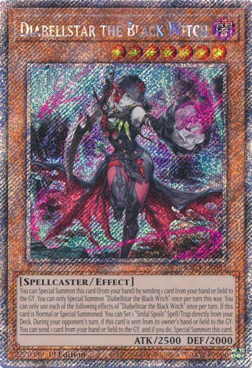 Diabellstar the Black Witch (Platinum Secret Rare) [RA03-EN032] Platinum Secret Rare | Card Merchant Takapuna