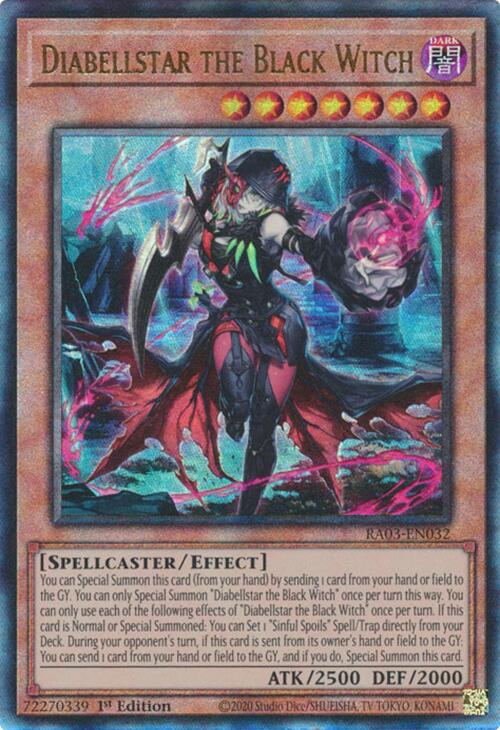 Diabellstar the Black Witch (UTR) [RA03-EN032] Prismatic Ultimate Rare | Card Merchant Takapuna