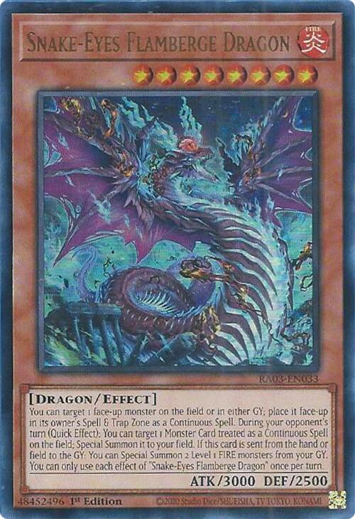 Snake-Eyes Flamberge Dragon (UR) [RA03-EN033] Ultra Rare | Card Merchant Takapuna